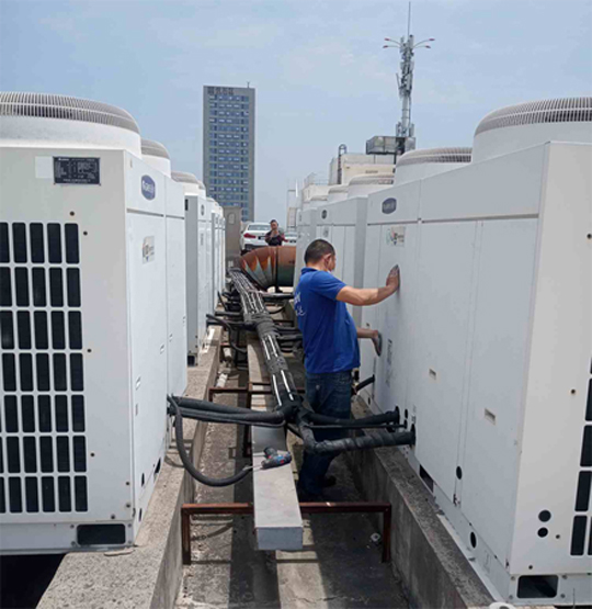 东源中央空调制热和不制冷系统维修方法